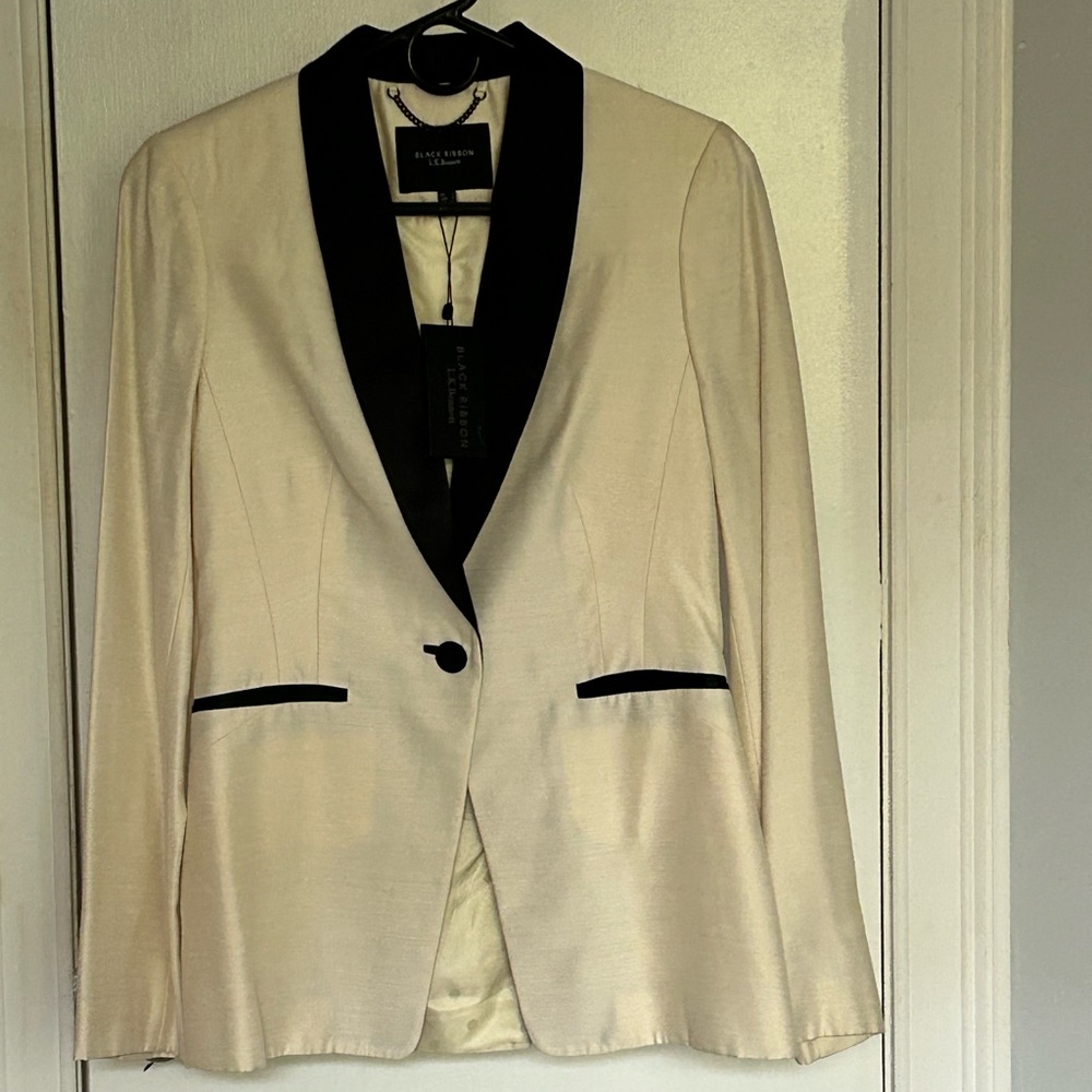 Silk and Satin tuxedo jacket